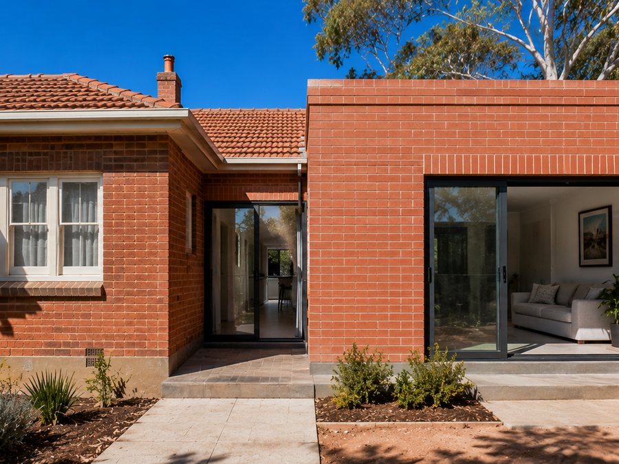 Red brick extension, Adelaide