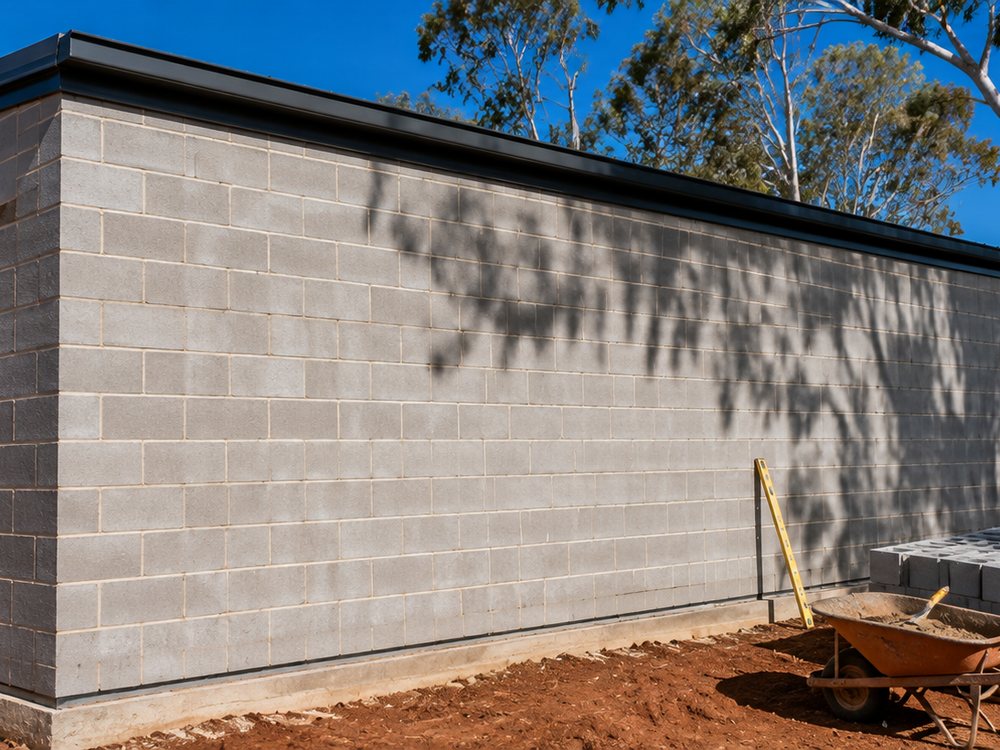 Besser block garage built in Adelaide